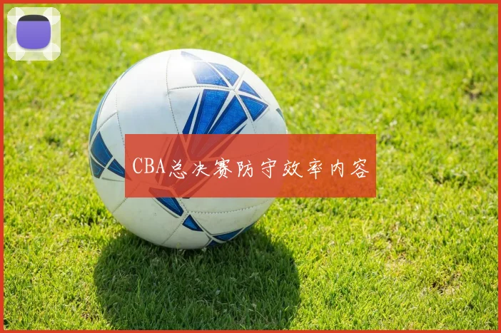 CBA总决赛防守效率内容